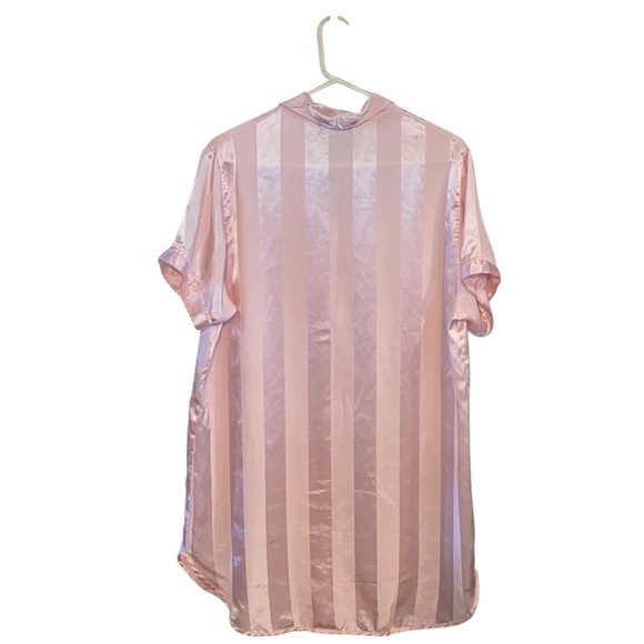 Vintage 90s TJW Mervyns pink stripes nightgown sleepwear pajamas pjs balletcore - Picture 4 of 7